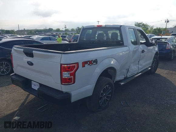2018 Ford F-150 XL with VIN 1FTEX1EB0JFB32577, listed as a IAAI auction lot 42704857 with 147,359 mi miles and . Bid and sale history available at DreamBid. Image 4.