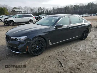 2018 BMW 7 Series 740e xDrive iPerformance with VIN WBA7J2C53JG938434, listed as a Copart auction lot 85508014 with 69,183 mi miles and Salvage Title. Bid and sale history available at carsss.com. Image 1.