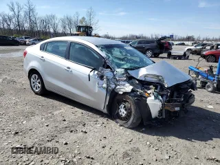 2013 Kia Rio LX with VIN KNADM4A30D6152074, listed as a Copart auction lot 50878555 with 152,559 mi miles and Salvage Title. Bid and sale history available at carsss.com. Image 4.