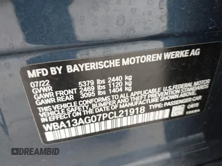 2023 BMW 5 Series 530e z VIN WBA13AG07PCL21918, wystawiony jako IAAI lot #41890108 z przebiegiem 20 790 mil mil oraz . Historia ofert i sprzedaży dostępna na DreamBid. Obrazek 9.