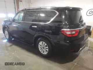 2022 Nissan Armada SV with VIN JN8AY2AC4N9162948, listed as a Copart auction lot 80630064 with 53,724 mi miles and Salvage Title. Bid and sale history available at carsss.com. Image 2.
