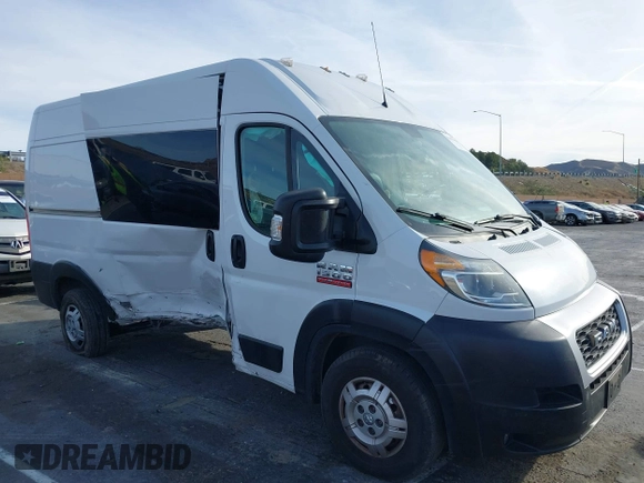 2021 Ram ProMaster Cargo with VIN 3C6LRVBG6ME513686, listed as a IAAI auction lot 41675654 with 76,989 mi miles. Bid and sale history available at carsss.com. Image 13.