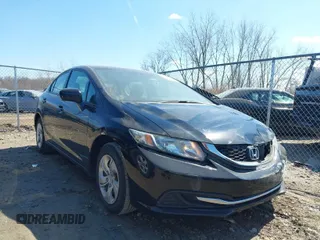 2015 Honda Civic Sedan LX with VIN 19XFB2F52FE004487, listed as a IAAI auction lot 41900671 with 125,497 mi miles. Bid and sale history available at carsss.com. Image 1.
