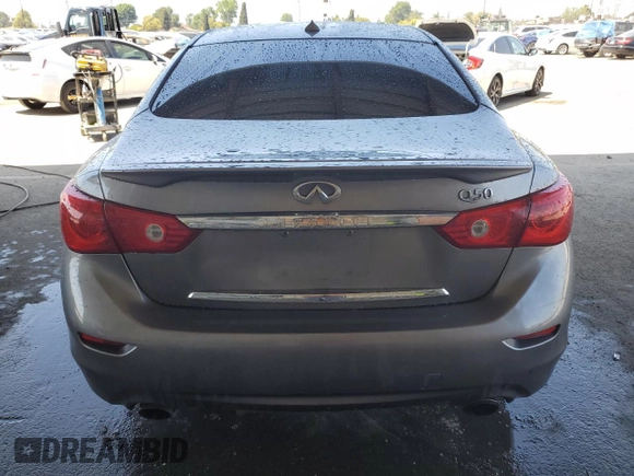 2015 Infiniti Q50 Premium with VIN JN1BV7AP4FM352677, listed as a Copart auction lot 51815065 with 115,849 mi miles and Salvage Title. Bid and sale history available at carsss.com. Image 6.