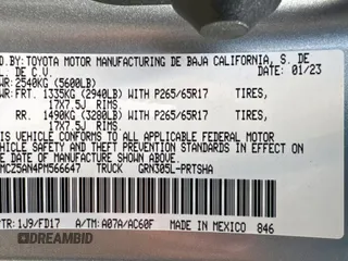 2023 Toyota Tacoma SR z VIN 3TMCZ5AN4PM566647, wystawiony jako Copart lot #60572355 z przebiegiem 43 666 mil mil oraz Czysty tytuł • Clean title. Historia ofert i sprzedaży dostępna na DreamBid. Obrazek 10.