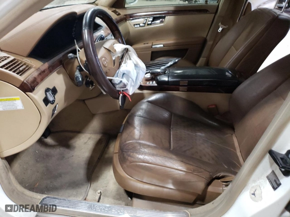 2009 Mercedes-Benz S-Class 5.5L V8 with VIN WDDNG71X79A244831, listed as a Copart auction lot 45943875 with 152,425 mi miles and Salvage Title. Bid and sale history available at carsss.com. Image 7.