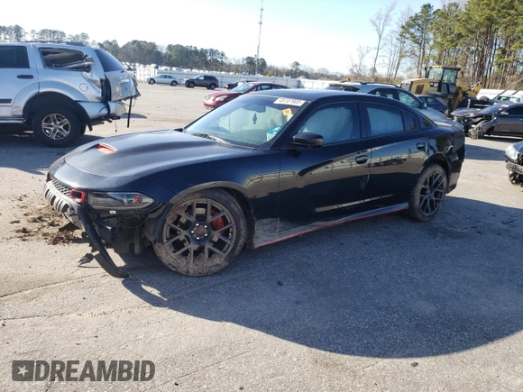 2018 Dodge Charger Daytona with VIN 2C3CDXCT4JH283018, listed as a Copart auction lot 48707905 with 121,624 mi miles and Salvage title. Bid and sale history available at DreamBid. Image 1.