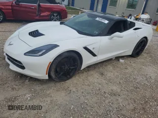 2014 Chevrolet Corvette Z51 3LT with VIN 1G1YM2D73E5105712, listed as a Copart auction lot 79658014 with 19,347 mi miles and Salvage title. Bid and sale history available at DreamBid. Image 1.