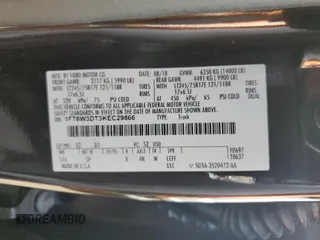 2019 Ford F-350 XL with VIN 1FT8W3DT3KEC29866, listed as a Copart auction lot 53613125 with 95,237 mi miles and Salvage title. Bid and sale history available at DreamBid. Image 13.