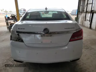 2015 Buick LaCrosse Premium II with VIN 1G4GF5G32FF275980, listed as a Copart auction lot 44984335 with 197,833 mi miles and Salvage Title. Bid and sale history available at DreamBid. Image 6.