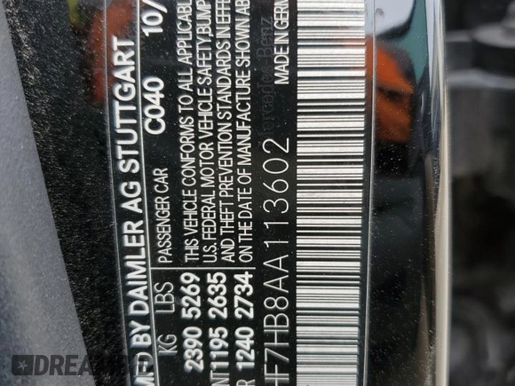 2010 Mercedes-Benz E 63 AMG z VIN WDDHF7HB8AA113602, wystawiony jako Copart lot #43761285 z przebiegiem 115 128 mil mil oraz Nie do naprawy • Non repairable. Historia ofert i sprzedaży dostępna na DreamBid. Obrazek 13.