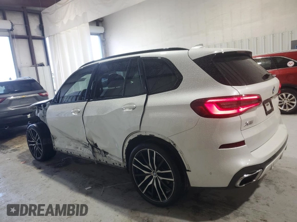 2021 BMW X5 sDrive40i with VIN 5UXCR4C09M9F61659, listed as a Copart auction lot 58670335 with Not provided miles and Salvage title. Bid and sale history available at DreamBid. Image 2.
