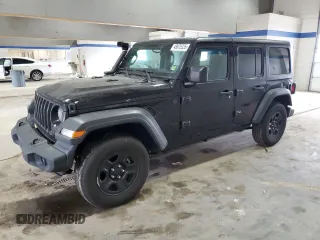 2023 Jeep Wrangler Willys with VIN 1C4HJXDN8PW531498, listed as a Copart auction lot 49875335 with 37,194 mi miles and Salvage Title. Bid and sale history available at DreamBid. Image 1.