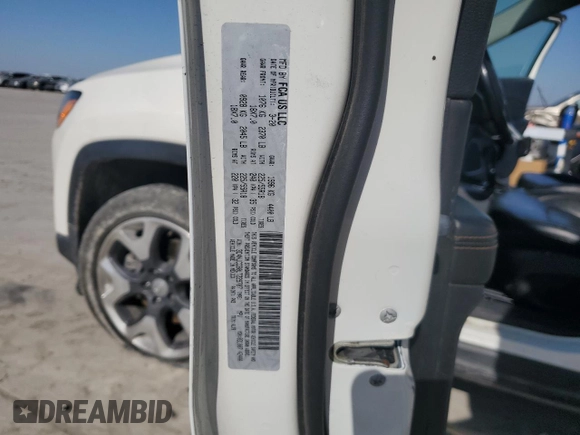 2020 Jeep Compass Limited with VIN 3C4NJCCB0LT229707, listed as a Copart auction lot 47611795 with 95,980 mi miles and Salvage Title. Bid and sale history available at DreamBid. Image 16.