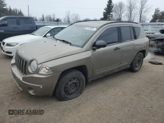 2008 Jeep Compass Sport with VIN 1J8FT47WX8D566487, listed as a Copart auction lot 87428694 with 377,985 mi miles and Salvage Title. Bid and sale history available at carsss.com. Image 1.