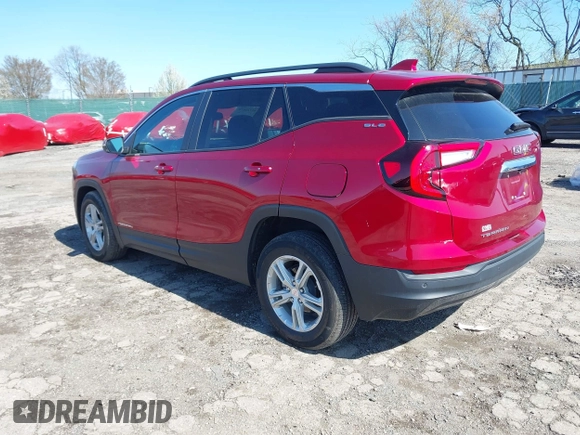 2023 GMC Terrain SLE with VIN 3GKALMEG0PL177061, listed as a IAAI auction lot 41936670 with 18,507 mi miles and . Bid and sale history available at carsss.com. Image 3.