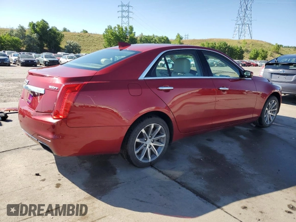 2016 Cadillac CTS Luxury Collection AWD with VIN 1G6AX5SX0G0128548, listed as a Copart auction lot 62783985 with 52,899 mi miles and Salvage title. Bid and sale history available at DreamBid. Image 3.