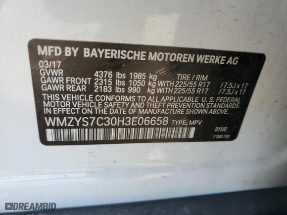 2017 MINI Countryman Cooper with VIN WMZYS7C30H3E06658, listed as a Copart auction lot 49873575 with 91,221 mi miles and Clean Title. Bid and sale history available at carsss.com. Image 12.