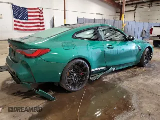 2024 BMW M4 Competition xDrive with VIN WBS43AZ01RCP96697, listed as a Copart auction lot 83862654 with 0 mi miles and Salvage Title. Bid and sale history available at carsss.com. Image 3.