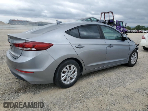 2017 Hyundai Elantra SE with VIN 5NPD74LF5HH188632, listed as a Copart auction lot 53963525 with 127,024 mi miles and Salvage Title. Bid and sale history available at DreamBid. Image 3.