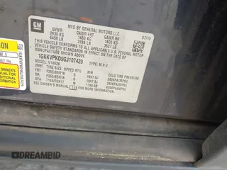 2016 GMC Acadia SLE с VIN 1GKKVPKD9GJ107429, выставлен на аукционе IAAI как лот 42469185 с пробегом 111 812 миль миль и . История ставок и продаж доступна на DreamBid. Изображение 9.