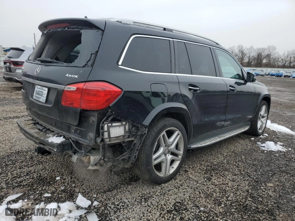 2014 Mercedes-Benz GL-Class GL 550 with VIN 4JGDF7DEXEA321118, listed as a Copart auction lot 44166915 with 104,979 mi miles and Salvage Title. Bid and sale history available at carsss.com. Image 3.