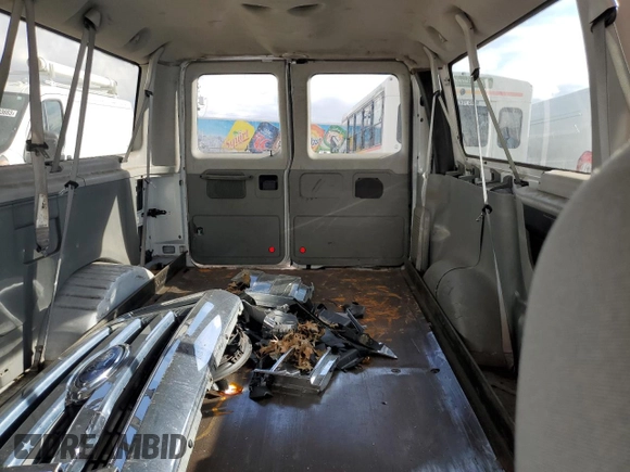 2011 Ford Econoline Passenger XL with VIN 1FBNE3BLXBDA75840, listed as a Copart auction lot 72030614 with 57,183 mi miles and Salvage Title. Bid and sale history available at DreamBid. Image 10.