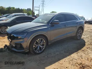 2020 Audi Q8 Prestige with VIN WA1FVAF10LD000427, listed as a Copart auction lot 52499965 with 38,632 mi miles and Salvage title. Bid and sale history available at DreamBid. Image 1.