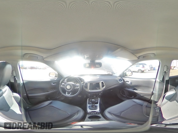 2017 Jeep Compass Latitude z VIN 3C4NJDBB7HT651763, wystawiony jako Copart lot #55028475 z przebiegiem 46 504 mil mil oraz Szkoda całkowita • Salvage title. Historia ofert i sprzedaży dostępna na DreamBid. Obrazek 14.