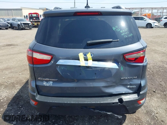 2019 Ford EcoSport Titanium with VIN MAJ6S3KLXKC271197, listed as a IAAI auction lot 42093623 with 79,199 mi miles and . Bid and sale history available at DreamBid. Image 16.