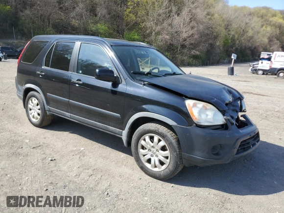 2006 Honda CR-V EX with VIN JHLRD788X6C040711, listed as a Copart auction lot 53256865 with 89,911 mi miles and Salvage Title. Bid and sale history available at carsss.com. Image 4.