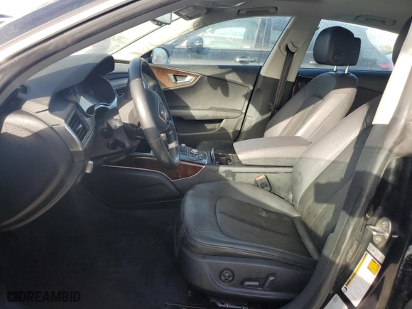 2013 Audi A7 3.0 Premium Plus with VIN WAUYGAFC2DN024358, listed as a Copart auction lot 76381814 with 0 miles and Salvage Title. Bid and sale history available at carsss.com. Image 7.