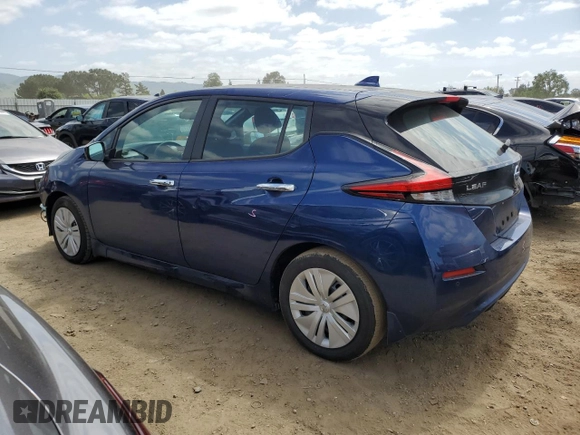 2022 Nissan LEAF S with VIN 1N4AZ1BVXNC563805, listed as a Copart auction lot 53060015 with 25,040 mi miles and Salvage Title. Bid and sale history available at DreamBid. Image 2.