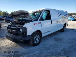 2017 Chevrolet Express Cargo Van with VIN 1GCZGHFG3H1135498, listed as a Copart auction lot 83782144 with 0 mi miles and Salvage Title. Bid and sale history available at carsss.com. Image 1.