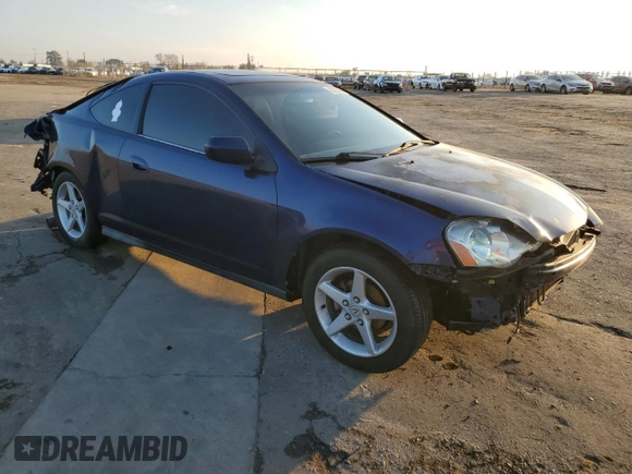 2002 Acura RSX Auto with VIN JH4DC54882C009129, listed as a Copart auction lot 82793244 with 182,269 mi miles and Salvage Title. Bid and sale history available at carsss.com. Image 4.