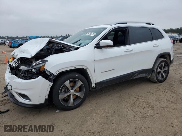 2021 Jeep Cherokee Limited z VIN 1C4PJLDX6MD183388, wystawiony jako Copart lot #42555715 z przebiegiem 113 883 mil mil oraz Szkoda całkowita • Salvage title. Historia ofert i sprzedaży dostępna na DreamBid. Obrazek 1.