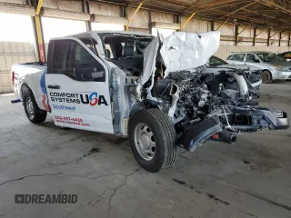 2021 Ford F-150 XL with VIN 1FTEX1CBXMKE12215, listed as a Copart auction lot 58756335 with Not provided miles and Salvage title. Bid and sale history available at DreamBid. Image 4.