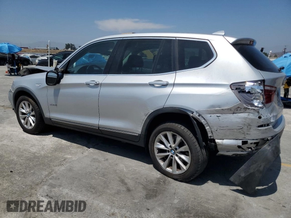 2014 BMW X3 xDrive28i z VIN 5UXWX9C59E0D26101, wystawiony jako Copart lot #60690065 z przebiegiem 94 386 mil mil oraz Szkoda całkowita • Salvage title. Historia ofert i sprzedaży dostępna na DreamBid. Obrazek 2.