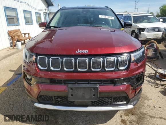 2022 Jeep Compass High Altitude with VIN 3C4NJDCB8NT159432, listed as a Copart auction lot 55251045 with 39,313 mi miles and Salvage title. Bid and sale history available at DreamBid. Image 5.