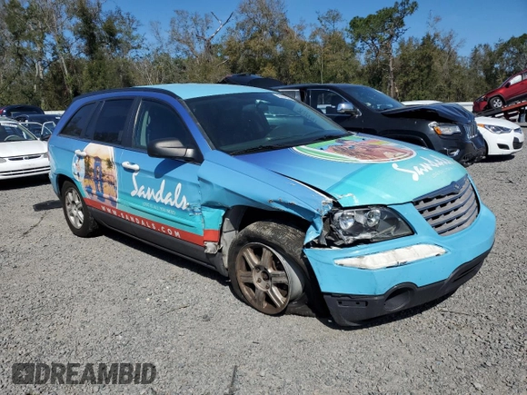 2004 Chrysler Pacifica Touring with VIN 2C4GM68474R640599, listed as a Copart auction lot 46064575 with 309,455 mi miles and Non Repairable. Bid and sale history available at DreamBid. Image 4.