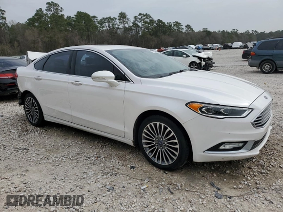 2017 Ford Fusion SE with VIN 3FA6P0H98HR175347, listed as a Copart auction lot 47828205 with 124,340 mi miles and Salvage Title. Bid and sale history available at DreamBid. Image 4.