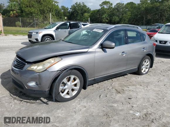 2010 Infiniti EX Journey z VIN JN1AJ0HR5AM755937, wystawiony jako Copart lot #60048325 z przebiegiem 101 339 mil mil oraz Czysty tytuł • Clean title. Historia ofert i sprzedaży dostępna na DreamBid. Obrazek 1.
