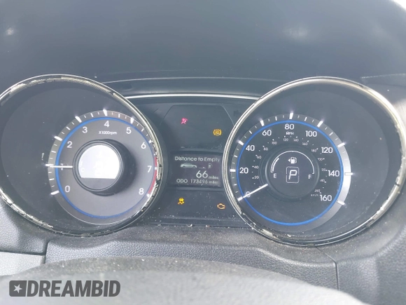 2013 Hyundai Sonata GLS with VIN 5NPEB4AC1DH555211, listed as a IAAI auction lot 42190097 with 181,000 mi miles and . Bid and sale history available at carsss.com. Image 7.