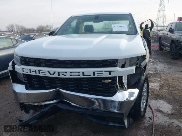 2020 Chevrolet Silverado 1500 Work Truck with VIN 3GCNWAEF6LG262192, listed as a IAAI auction lot 41051629 with 46,663 mi miles. Bid and sale history available at carsss.com. Image 12.