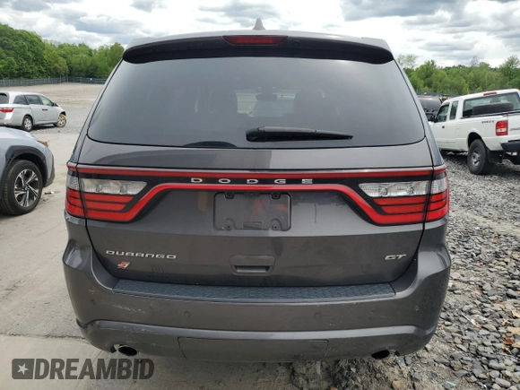 2020 Dodge Durango GT Plus with VIN 1C4RDJDG0LC205166, listed as a Copart auction lot 58362405 with 111,833 mi miles and Salvage title. Bid and sale history available at DreamBid. Image 6.