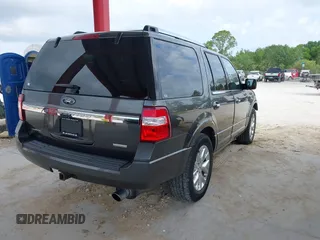 2016 Ford Expedition Limited with VIN 1FMJU1KT3GEF32969, listed as a IAAI auction lot 42011508 with 160,415 mi miles and . Bid and sale history available at DreamBid. Image 4.