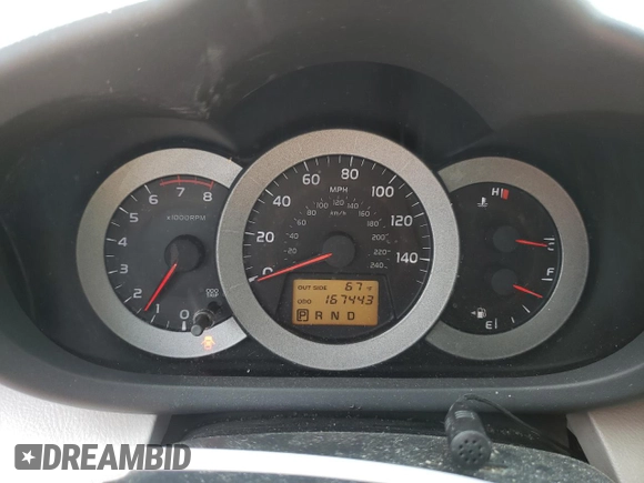 2007 Toyota RAV4 with VIN JTMBK35V575037535, listed as a Copart auction lot 72554074 with 167,443 mi miles and Salvage Title. Bid and sale history available at carsss.com. Image 9.