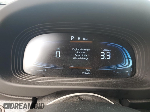 2023 Hyundai Venue SE with VIN KMHRB8A38PU210580, listed as a Copart auction lot 46027215 with 14,622 mi miles and Non Repairable. Bid and sale history available at DreamBid. Image 9.