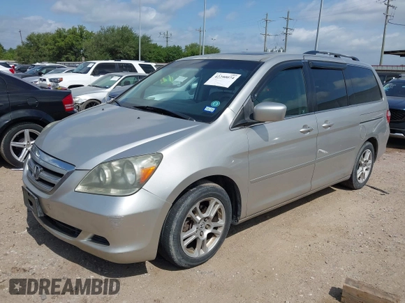 2007 Honda Odyssey EX-L z VIN 5FNRL38797B413208, wystawiony jako IAAI lot #42290074 z przebiegiem 196 678 mil mil oraz . Historia ofert i sprzedaży dostępna na DreamBid. Obrazek 2.