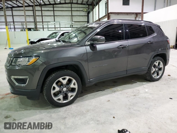 2020 Jeep Compass Limited with VIN 3C4NJDCB1LT145143, listed as a Copart auction lot 84687624 with 87,846 mi miles and Salvage Title. Bid and sale history available at carsss.com. Image 1.